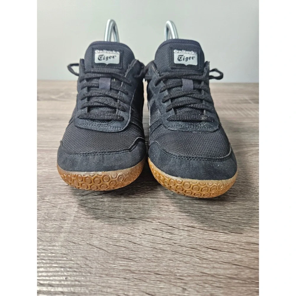 Onitsuka Tiger Ultimate 81 Black Gum Sneakers Mens 6.5 Womens 8 D626N Low Top